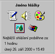 Hláška ohlašovaná všemi druhy ohlášení