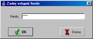 Zadn vstupnho hesla
