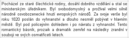 Zarovnan text