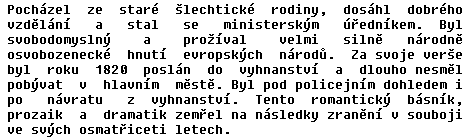 Zarovnan text