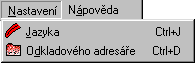 Menu Nastaven